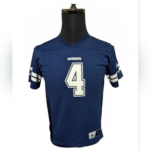 Dallas Cowboys Dak Prescott #4 Authentic Youth Jersey | Size M | Navy Blue